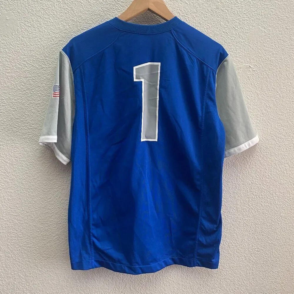 Youth Air Force Falcons Football Jersey #1 Nike Team Youth XL 13-15 Blue Color